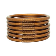 BuDhaGirl Saddle all Weather Bangles (set of 6) Extra Large