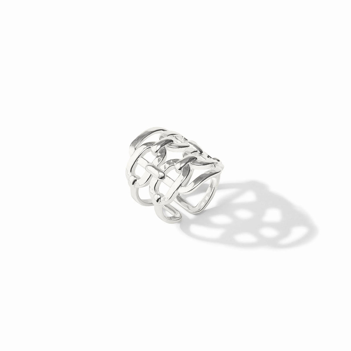 Julie Vos Sahara Statement Ring-Silver (OS)
