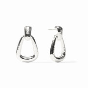 Julie Vos Sahara Demi Doorknocker Earring-Silver