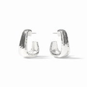 Julie Vos Sahara Hoop-Silver (medium)