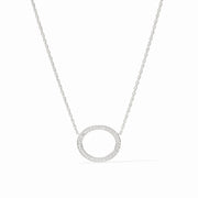 Julie Vos Stardust Delicate Necklace-Silver/Cubic Zirconia