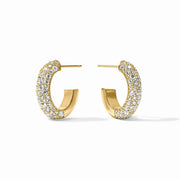 Julie Vos Stardust Hoop-Gold/Cubic Zirconia (medium)