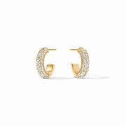 Julie Vos Stardust Hoop-Gold/Cubic Zirconia (small)