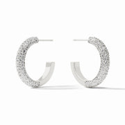 Julie Vos Stardust Hoop-Silver/Cubic Zirconia (large)