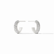 Julie Vos Stardust Hoop-Silver/Cubic Zirconia (small)