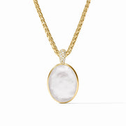 Julie Vos Stardust Statement Necklace-Gold/Iridescent Clear Crystal
