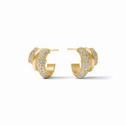 Julie Vos Stardust Triple Hoop-Gold/Cubic Zirconia