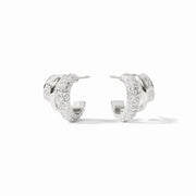 Julie Vos Stardust Triple Hoop-Silver/Cubic Zirconia