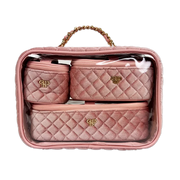 PurseN Trio Jet Setter -Blush Velvet