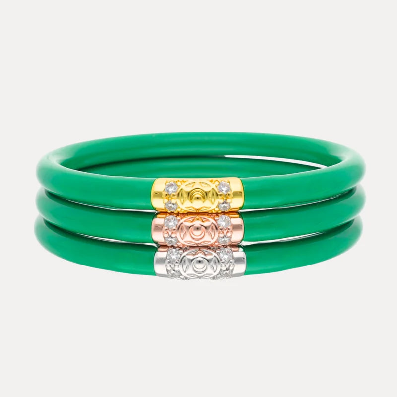 BuDhaGirl Kelly Three Kings All Weather Bangles (Set of 3) Medium