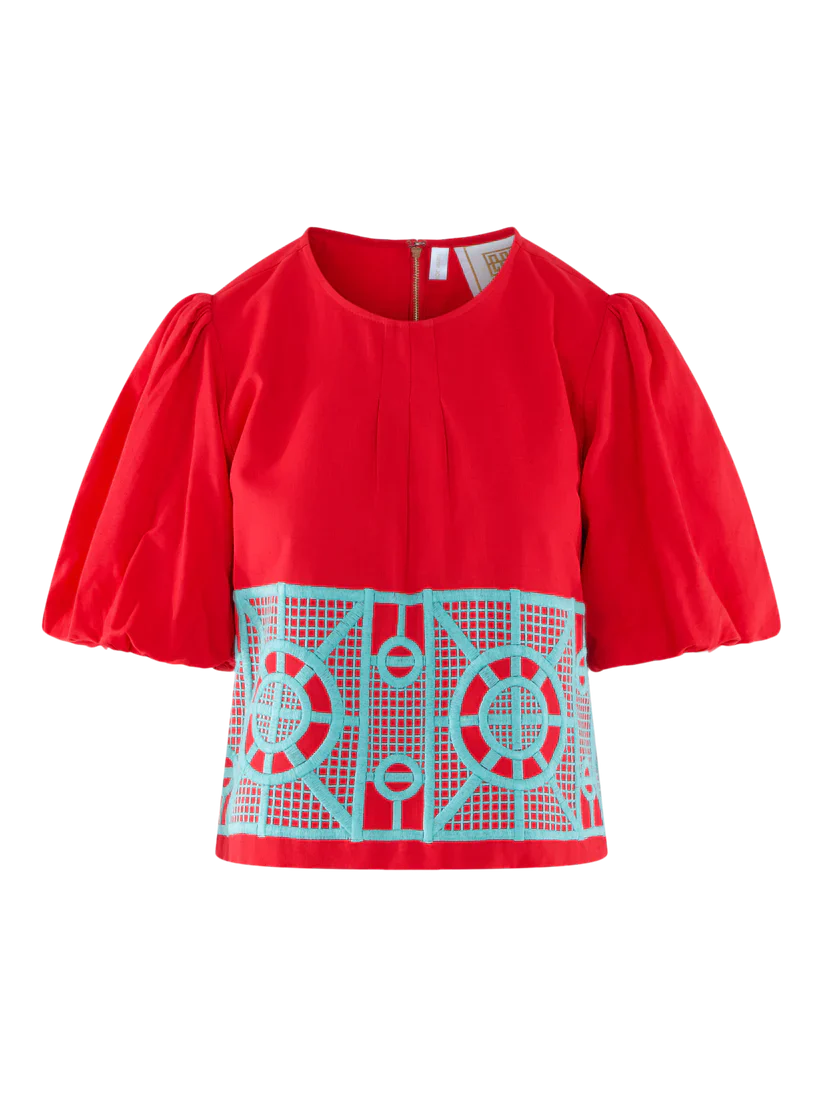 Emily McCarthy Jane Top -Tomato