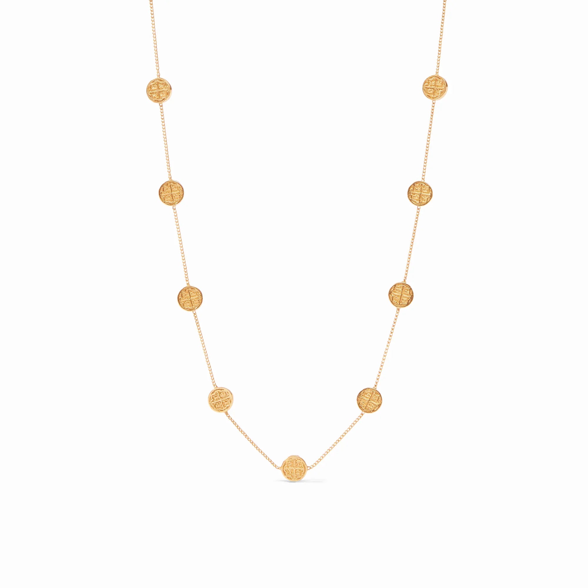 Valencia Delicate Station Necklace -Gold