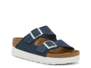 Birkenstock Arizona Flex Platform-Navy Nubuck Leather