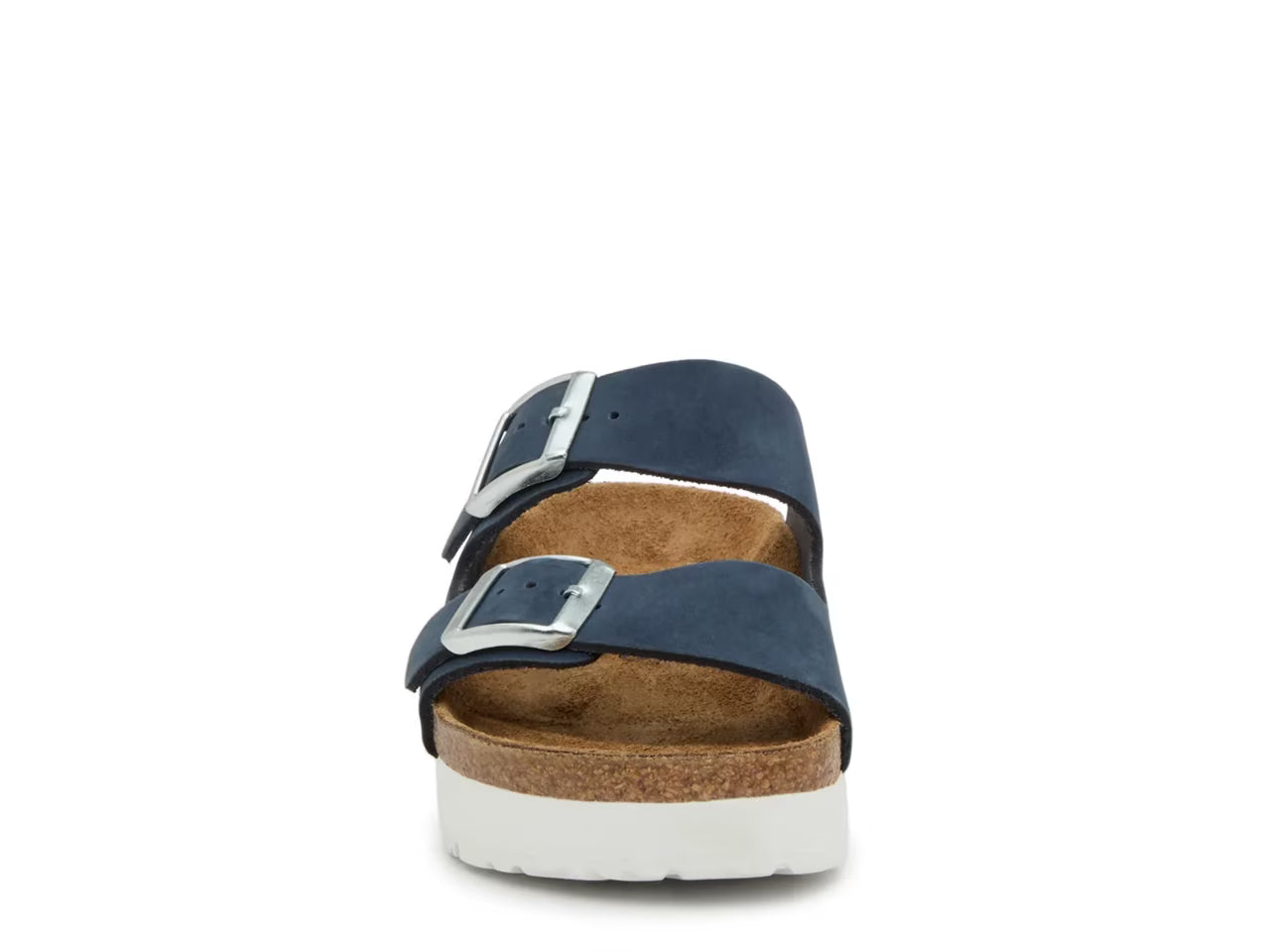 Birkenstock Arizona Flex Platform-Navy Nubuck Leather