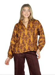 Emily McCarthy Long Sleeve Poppy Top -Leone