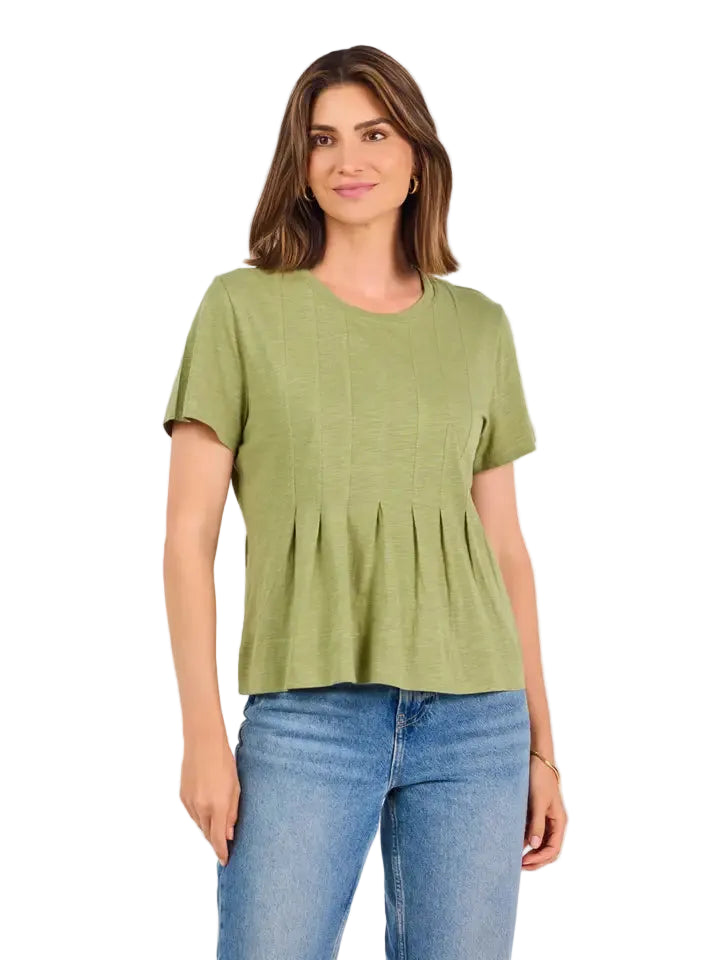 Mary Square Kimmy Top -Olive