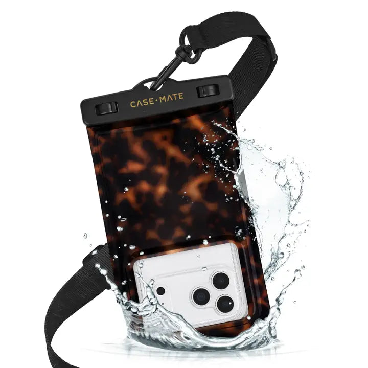 Case Mate Waterproof Floating Phone Pouch -Tortoiseshell