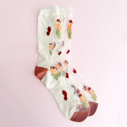 Leo + Lee Glass Socks-Woodland Garden