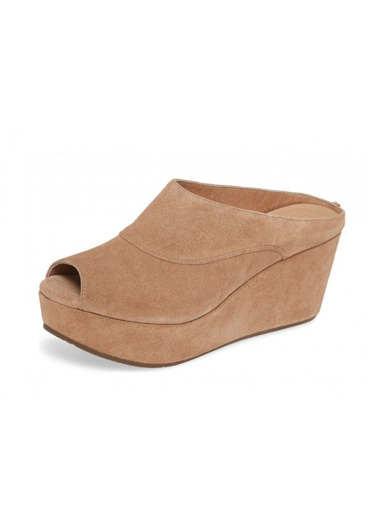 Wind Tan Suede Wedge