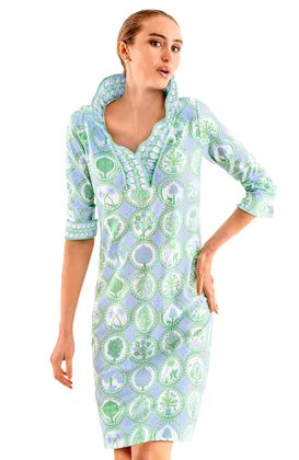 Ruffneck Dress 3/4 Sleeve-Circle of Love