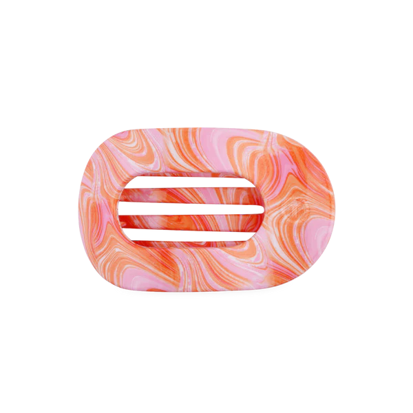 Teleties Just Keep Swimming Medium Flat Round Hair Clip