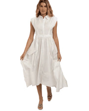 Cecelia New York Justine Sleeveless Dress -White