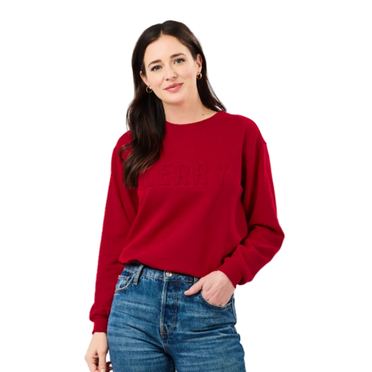 Mary Square Brooke Sweatshirt-Merry Tonal