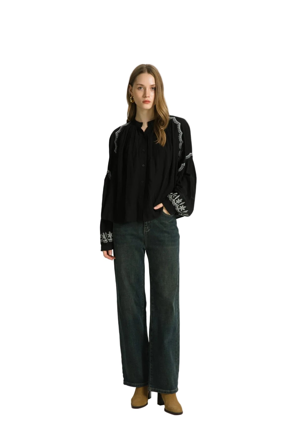 The Korner Maty Blouse-Black