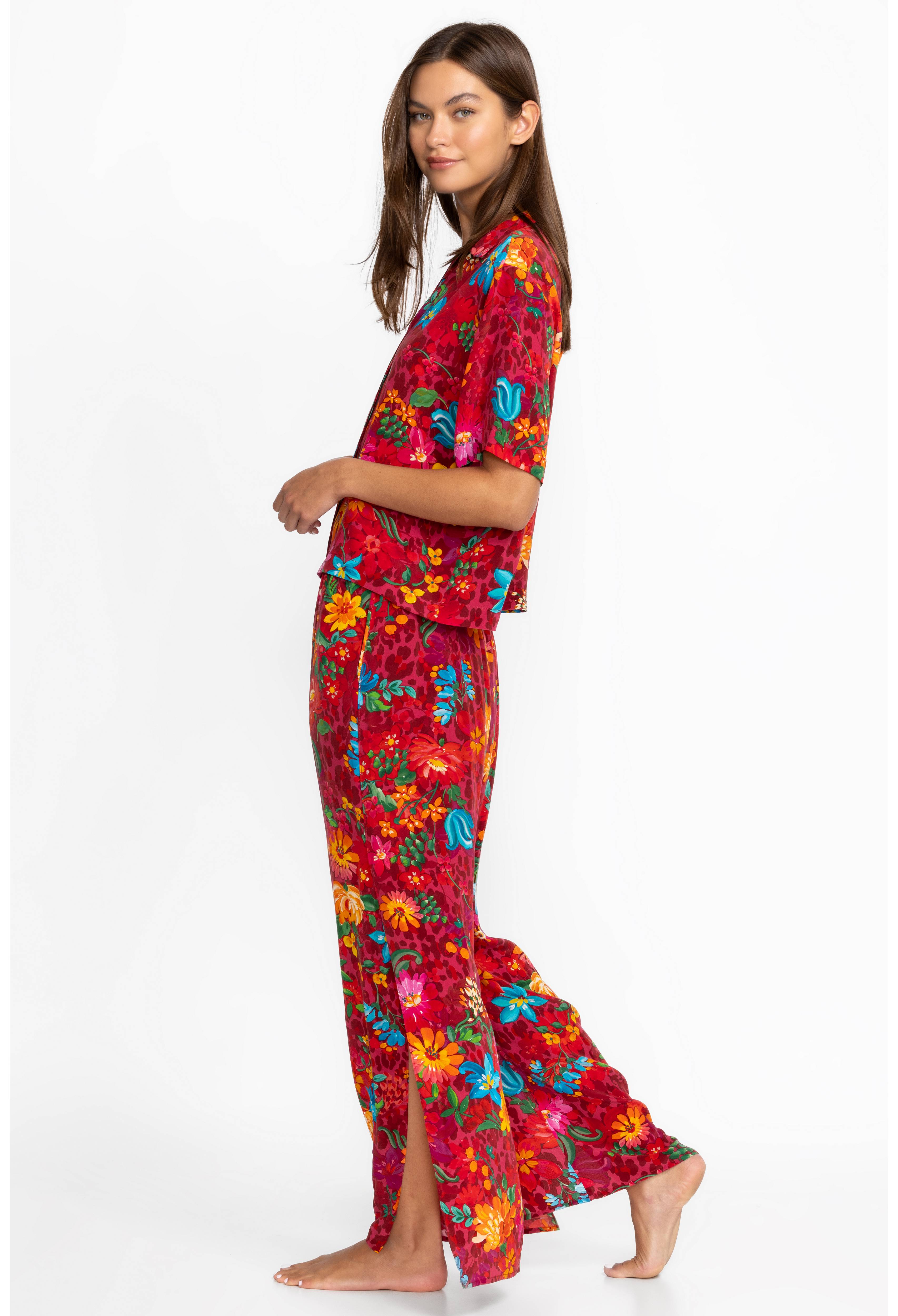 Johnny Was Brooklyn Long Pajama Set -Multi