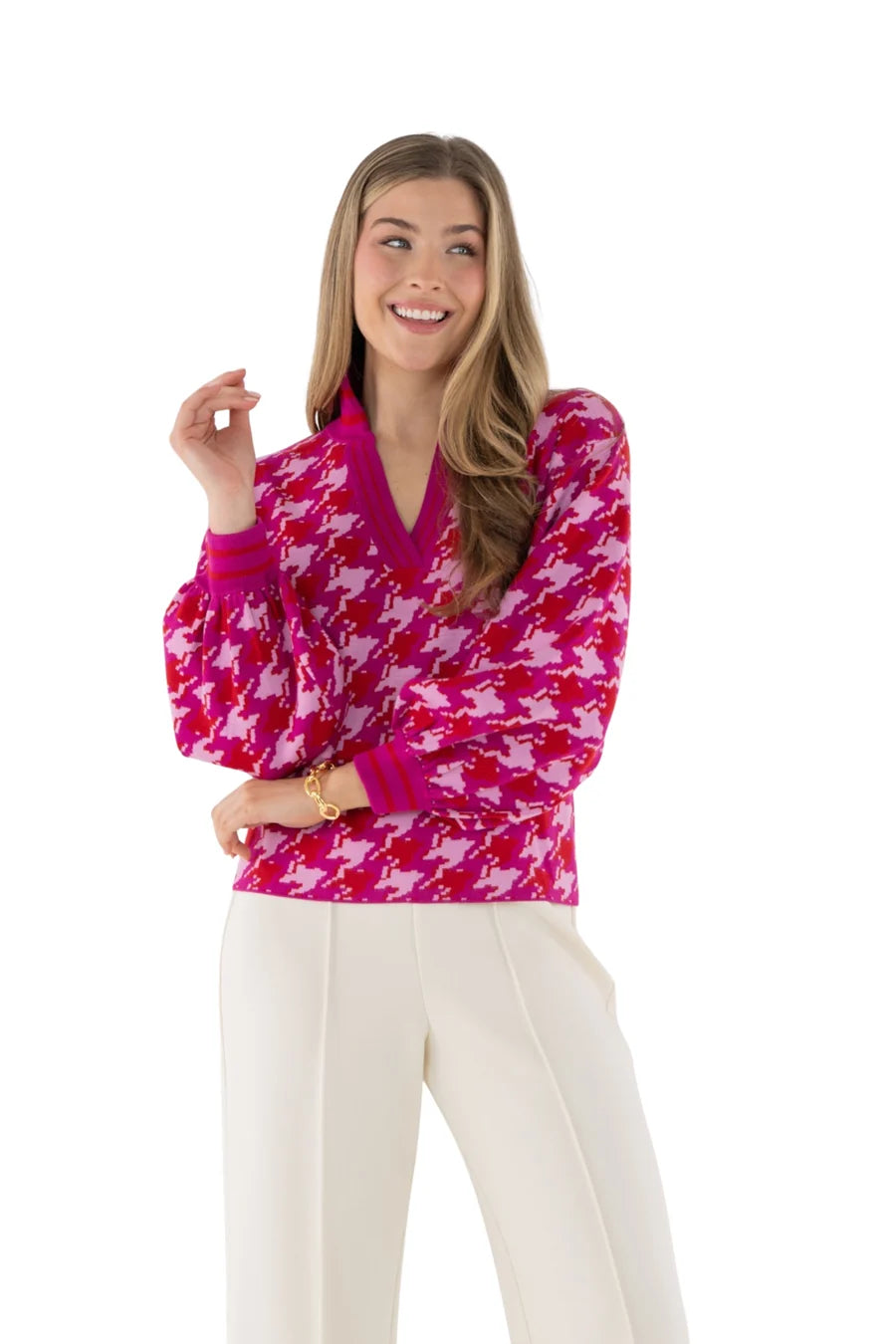 Emily McCarthy Lolli Sweater-Houndstooth
