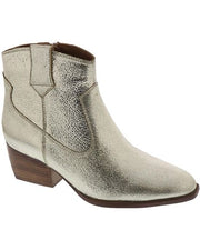 Upside Bootie -Metallic Gold