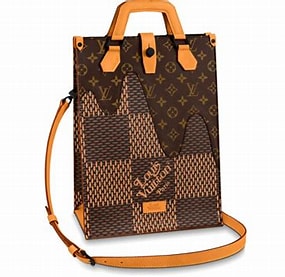 Louis Vuitton Nigo Tote Limited Edition Giant Damier and Monogram Canvas Mini