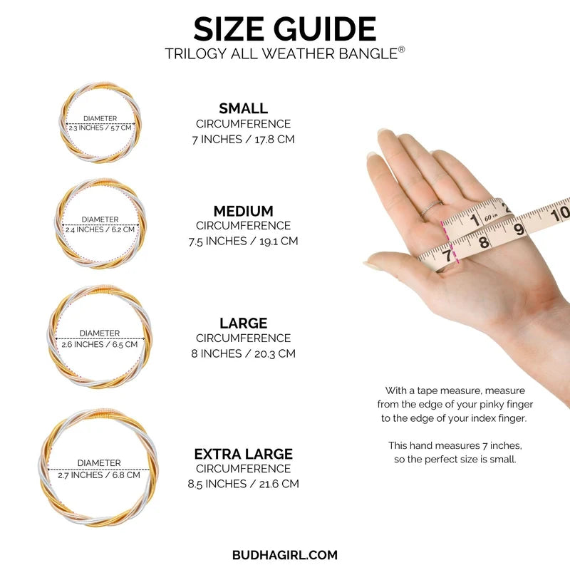 BuDhaGirl Trilogy All Weather Bangle Medium
