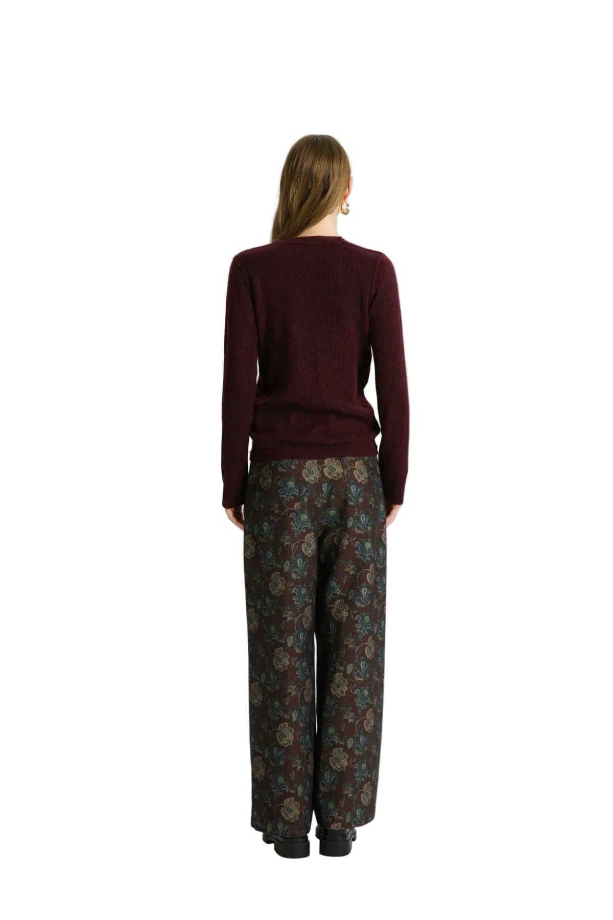 The Korner Ulla Printed Jean-Brown