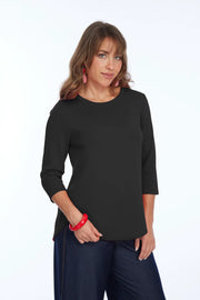 Lior Paris Zofi Top w/ 3/4 Sleeve -Black
